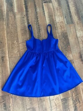 Miss Selfridge Girls Cobalt Blue Fit-and-Flare Party Dress